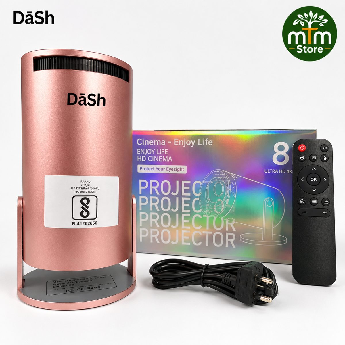 DaSh Ultra HD 4K Smart Portable Projector