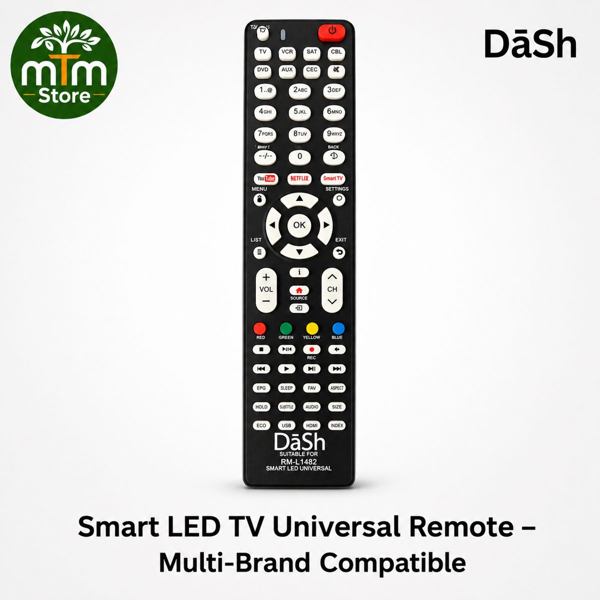 DaSh Universal TV Remote for Smart LCD & LED TVs