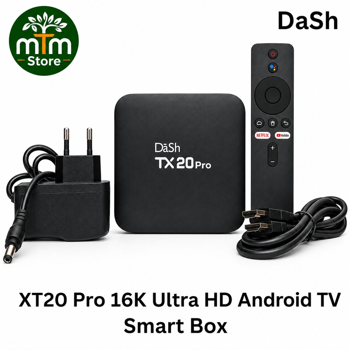 DaSh XT20 Pro 16K Ultra HD Android TV Smart Box 