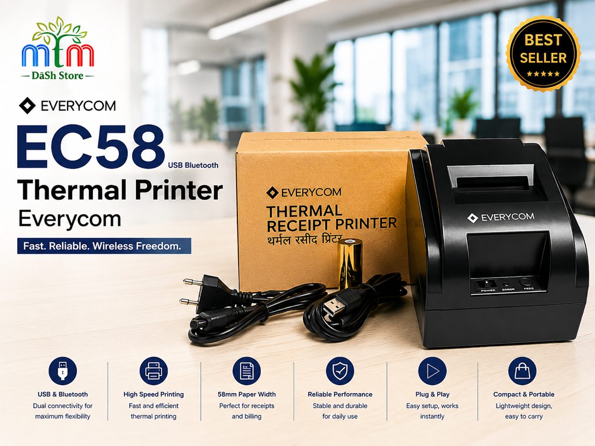 EC58 USB Bluetooth Thermal Printer Everycom