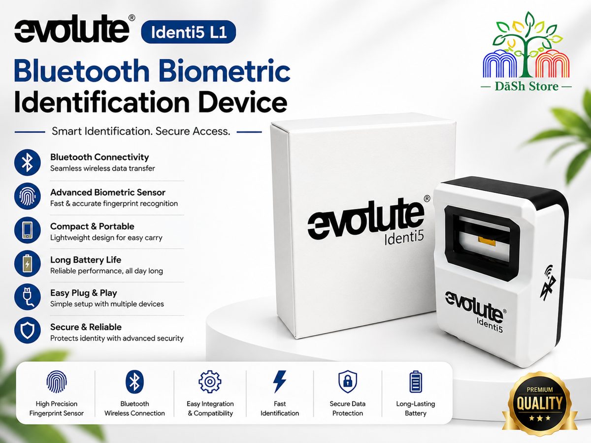 Evolute L1 Identi5 wireless Bluetooth Biometric FIngerprint Scanner