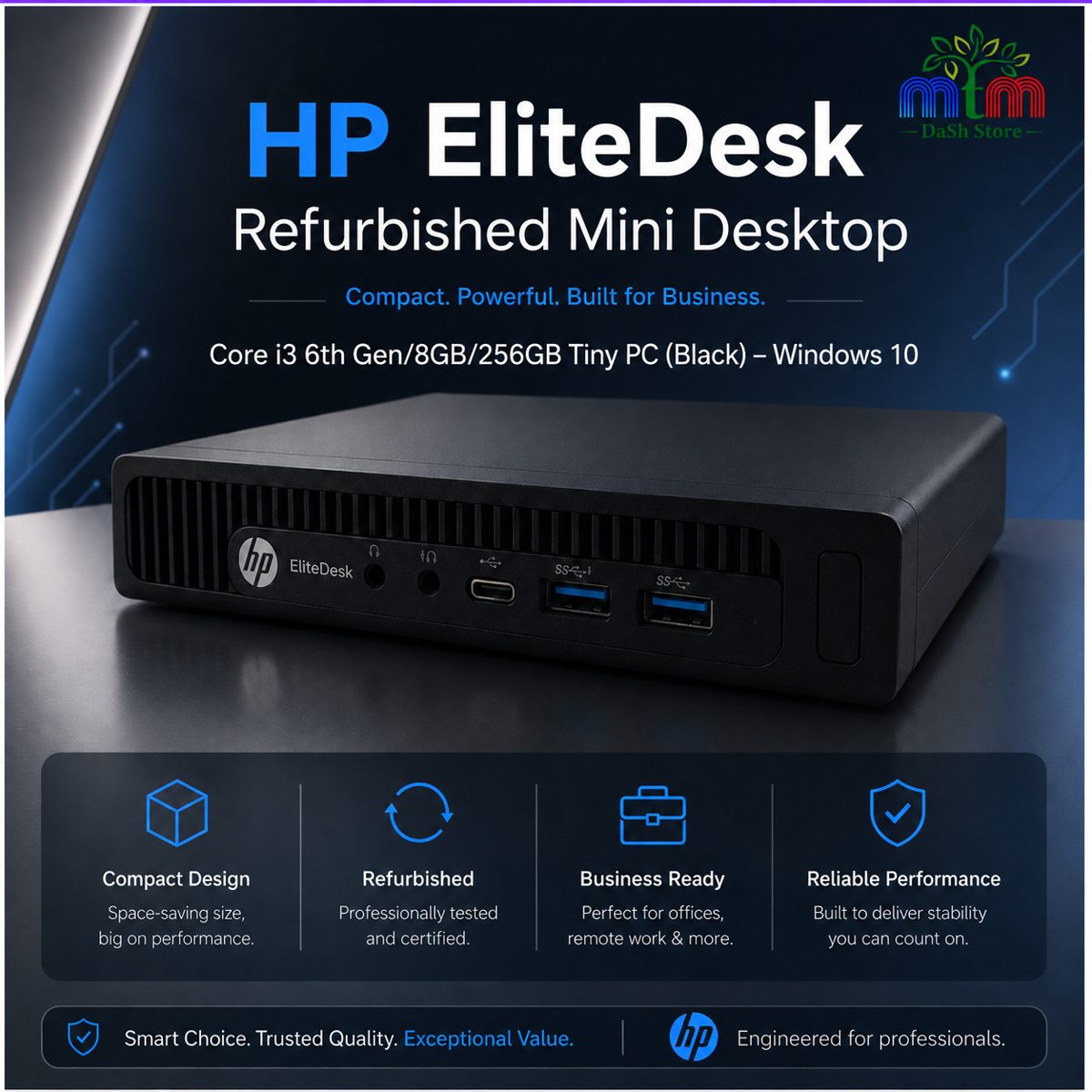 HP EliteDesk Refurbished Mini Desktop