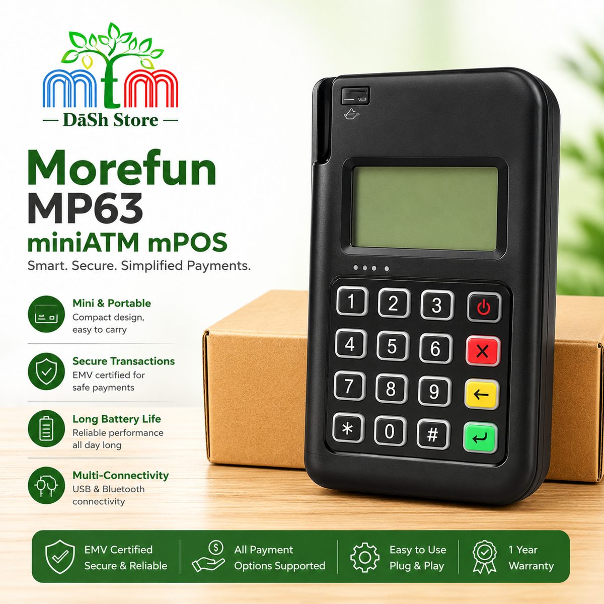 Morefun MP63 miniATM mPOS