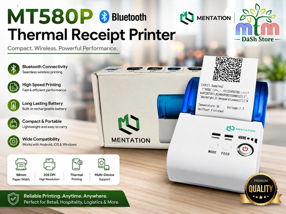 MT580P Bluetooth Thermal Receipt Printer
