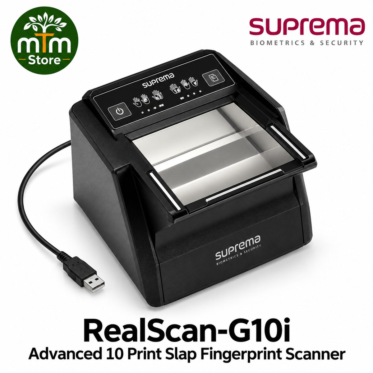 Suprema RealScan-G10i Advanced 10 Print Slap Fingerprint Scanner