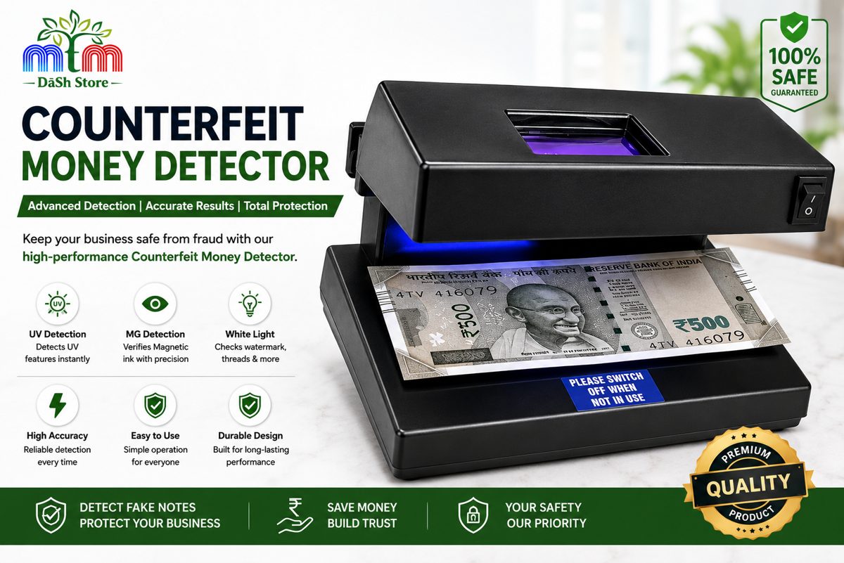 UV Lamp Counterfeit Money Detector